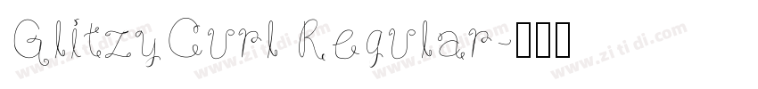 GlitzyCurl Regular字体转换